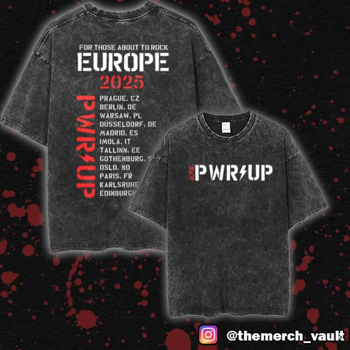 Stream AC/DC PWR UP Tour 2025 T-Shirt - Official Merchandise for Rock ...