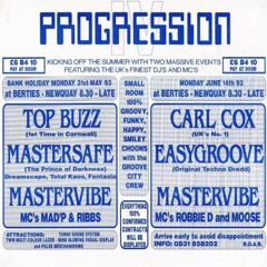 Mastersafe & Mc Ribbz, Digger - Progression - Berties Nightclub - Newquay - 31-05-93