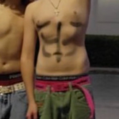 big belly button blake (he aint got no panties on)