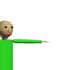 baldi from the indie game baldi's basics farts himself out of existence