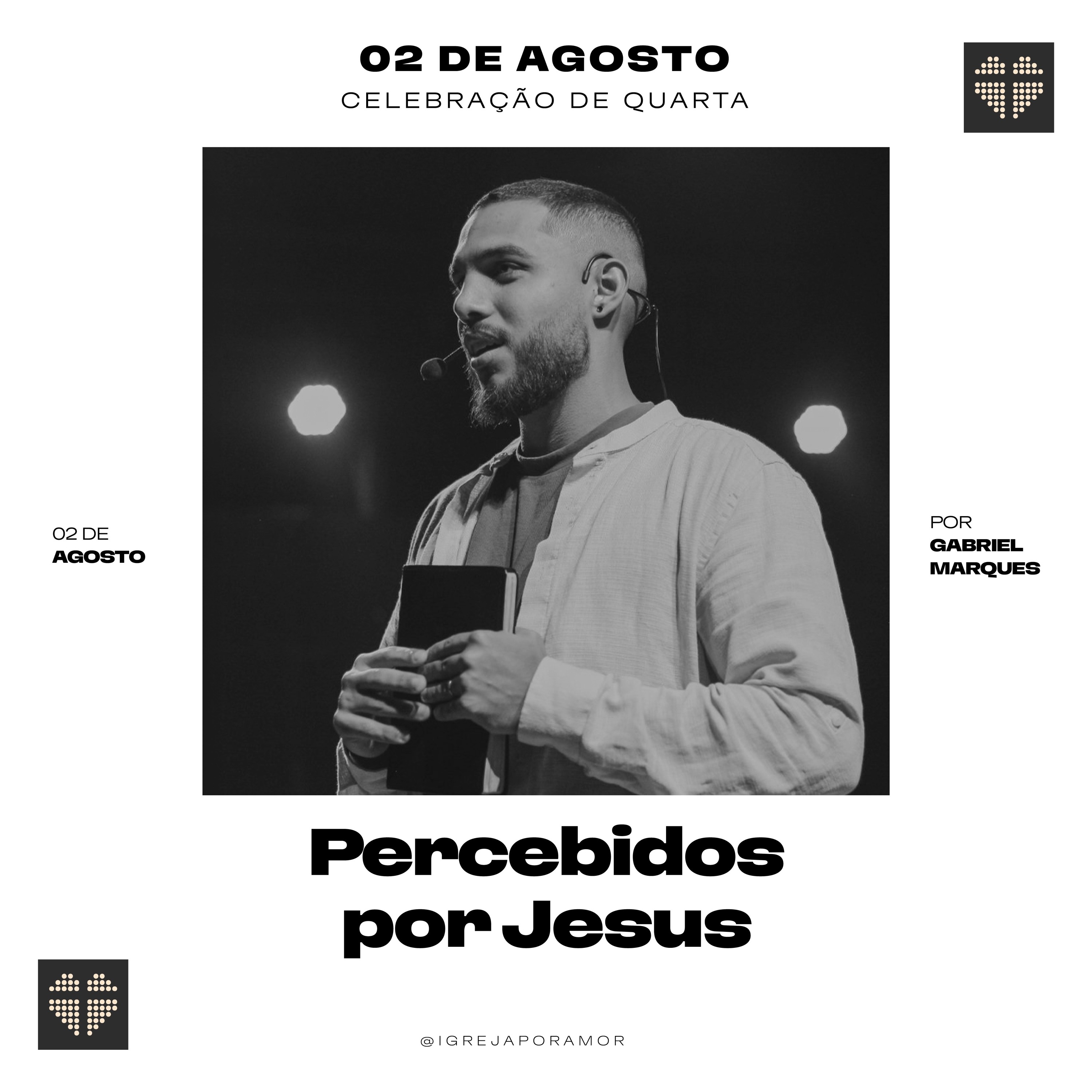 Percebidos por Jesus | Igreja Por Amor | Gabriel Marques | 02 de Agosto de 2023 episode artwork
