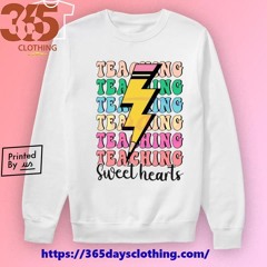 Teaching Colour Sweet Heart Pencil Lightning Bolt shirt