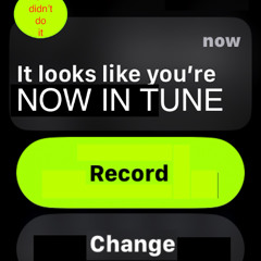 You Are Now In Tune (Pay Attention)
