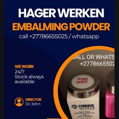 hager werken embalming powder price R8000 and above depending on the refine. 0786655025