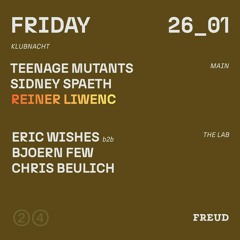 Reiner Liwenc @ FREUD, FFM (26-01-2024)