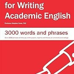 Concise PhraseBook for Writing Academic English: Over 3000 phrases to help you write papers, re