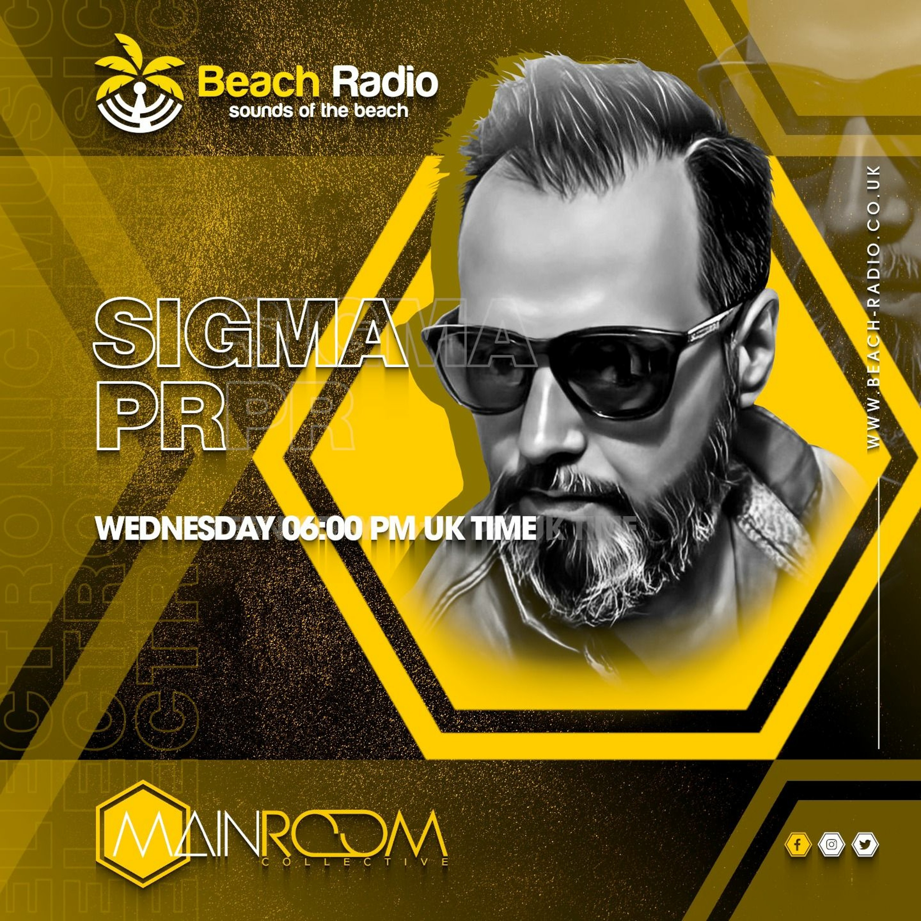 Sigma PR Live on Main Room at Beach Radio UK 03-08-22 episode artwork