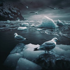 Seagulls & Ice - Nevin Hersch