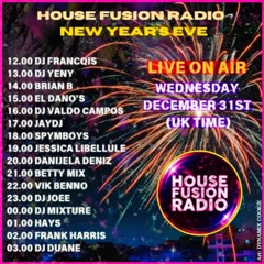 Libellule guest House Fusion Radio december 31st