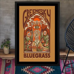 Poster Greensky Bluegrass 3/8 & 3/9/2024 Ryman Auditorium In Nashville TN