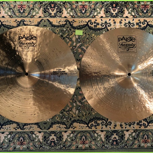 Paiste Twenty Series Medium Light 16" Hi-Hats 1191g 1658g Demo Sample