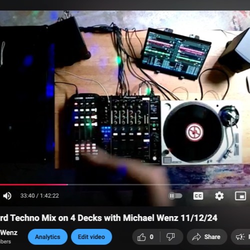 Michael Wenz LIVE Hard Techno 4 Deck DJ Mix Nov 12th 2024