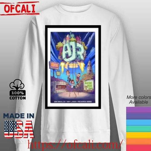 AJR 5-1-2024 Pechanga Arena CA Poster shirt