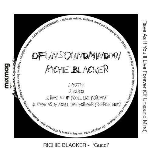 Stream PREMIERE: Richie Blacker - Gucci [Of Unsound Mind] by Mixmag Spain |  Listen online for free on SoundCloud