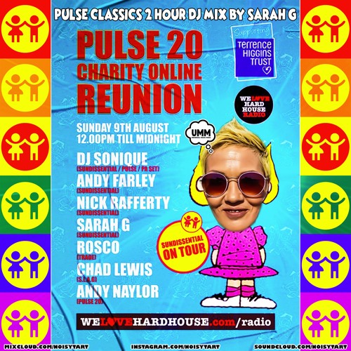 SARAH G 🔫 PULSE 20 * 09/08/20 Regress Radio 🚀 90s Classics * HiNRG * Trance & Hard House Classics