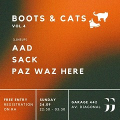 SACK | Boots & Cats 24/09/23