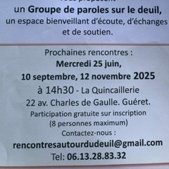 Rencontres autour du deuil à Guéret