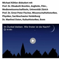 SWR KULTUR «Im Dunkel bleiben. Wie finster ist die Nacht?» 2023