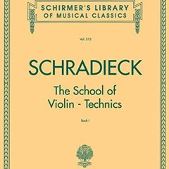 Read online SCHRADIECK The School of Violin Technics - Book 1: Exercises for Promoting Dexterity by