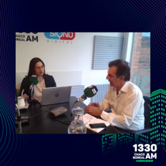 Diego Azqueta, Pte. De la CPTCP en Estudios de la 1330 am