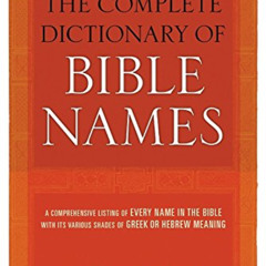 View EBOOK 📜 Complete Dictionary of Bible Names by  Cornwall/Smith EBOOK EPUB KINDLE