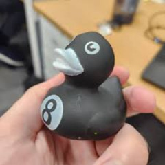 8 ball rubber ducky :D