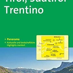 Tirol / Südtirol / Trentino 1 : 250 000. Autokarte mit Panorama. Ebook