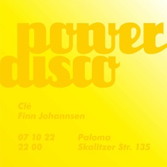 2022-10-07 Live At Power Disco (Clé, Finn Johannsen)