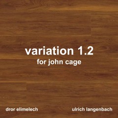 Variation  1.2  -  For  John  Cage  -   Collaboration -  Ulrich Langenbach  and  Dror  Elimelech