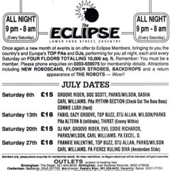 Grooverider - Live @ The Eclipse '4' - July 1991