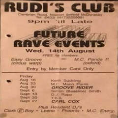 Carl Cox - Rudi's Club - Newport, South Wales - 27-09-91