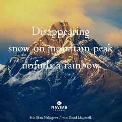Disappearing snow [naviarhaiku509]