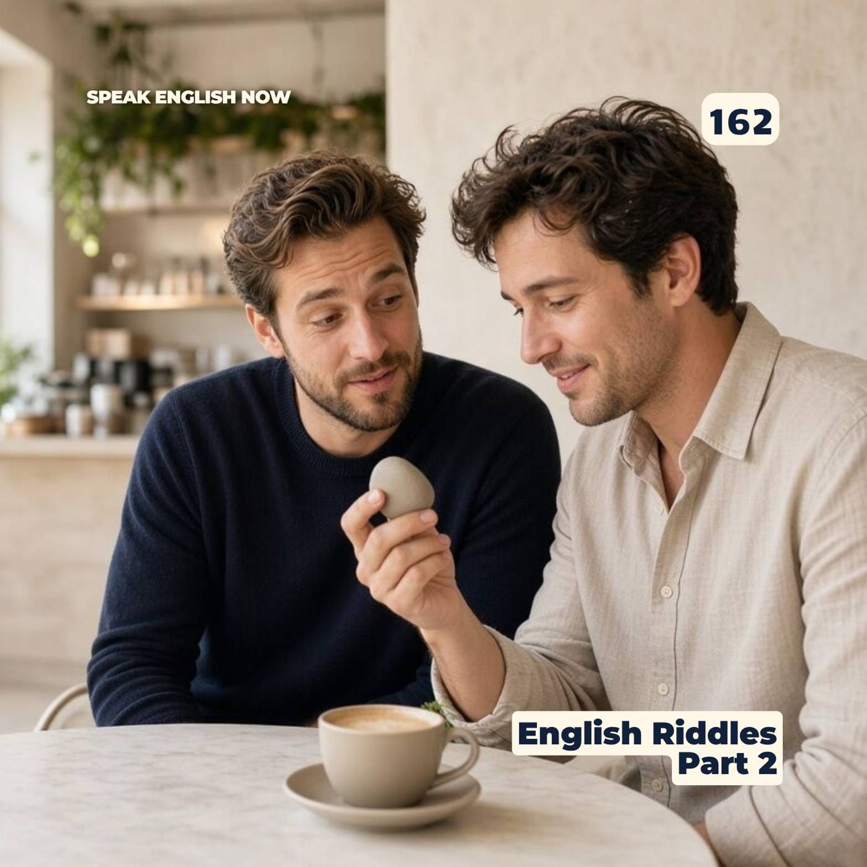#162 Learning English with Riddles part #2 ESL episode artwork