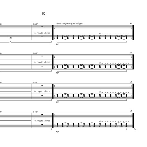 Four Pianos: after four bars by Rued Langgaard, composer* (2024)