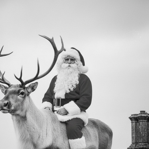 the man on the reindeer