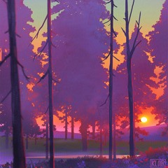 林間夕陽 (sunset from the woods)