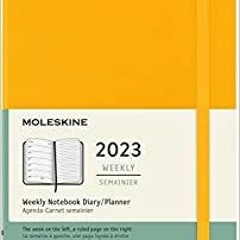 P.D.F. ⚡️ DOWNLOAD Moleskine 2023 Weekly Notebook Planner, 12M, Large, Orange Yellow, Hard (5 x 8.25