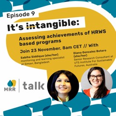 It's tangible: Assessing achievements of HRWS based programs