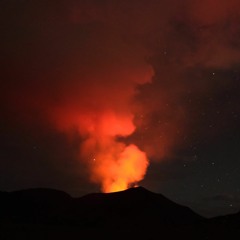 Volcano Mount Yasur, Tanna Island, from the bottom