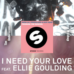 Pressure x Lose Control x I Need Your Love - Nadia Ali (Alesso Remix) x MEDUZA x Ellie Goulding (Tim Underscore Mashup) (PREVIEW)