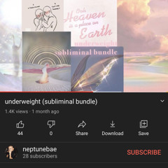 underweight (subliminal bundle)