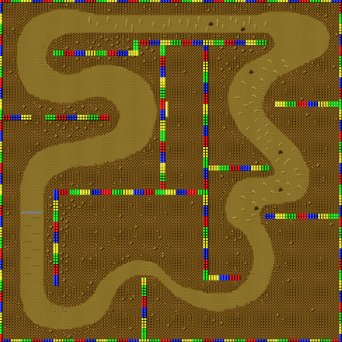 SNES Choco Island (Restored)  - Mario Kart: Super Circuit