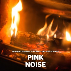 Crackling Fire with Ocean Wave Sounds - Pink Noise, Loopable