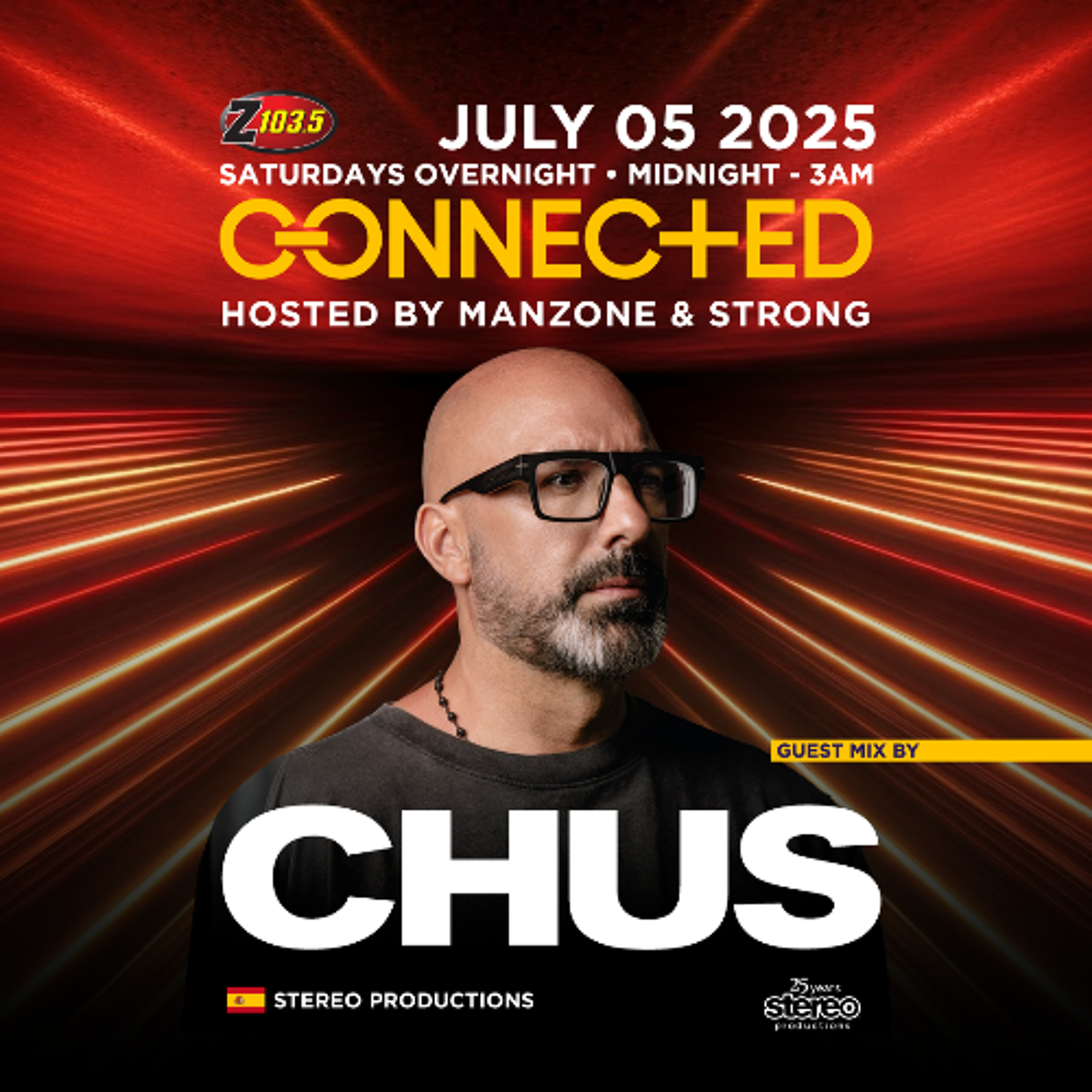 Connected Radio 130 (Chus 25 Years in Stereo Guest Mix) episode artwork