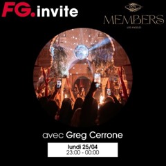 Greg Cerrone Live At Members (Radio FG Mix)