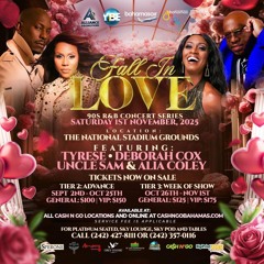 FALL IN LOVE 90'S CONCERT SERIES NOVEMBER 1ST PROMO CD @LILGIANT @PUSHAJR