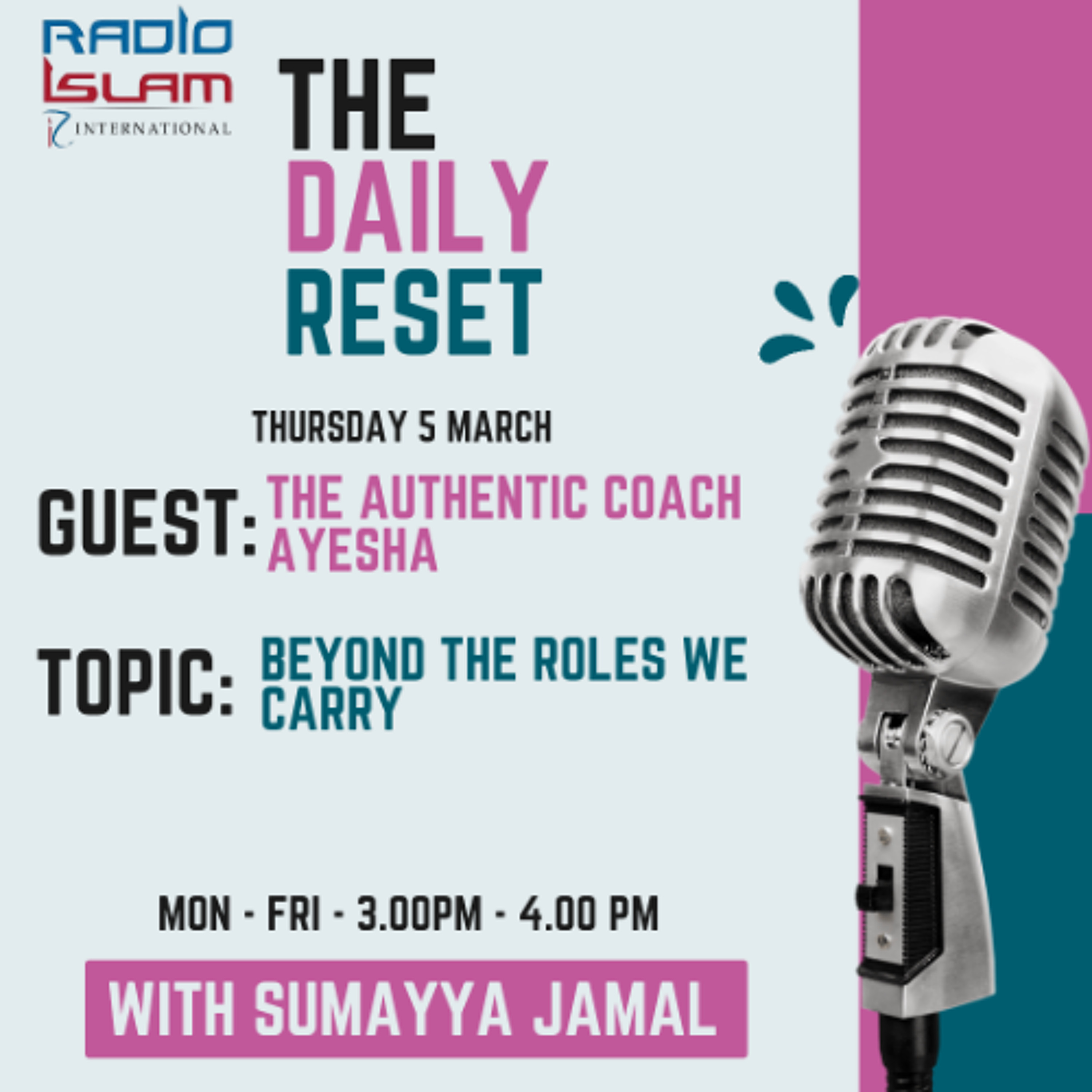 Beyond the roles we carry Guest: Life Coach Ayesha