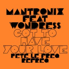 Mantronix Ft Wondress - Got To Have Your Love (Pete Le Freq Refreq)