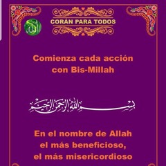 Recitación diaria del Corán con comprensión y pronunciación correcta.