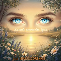 Leende Sommarblå Ögon
